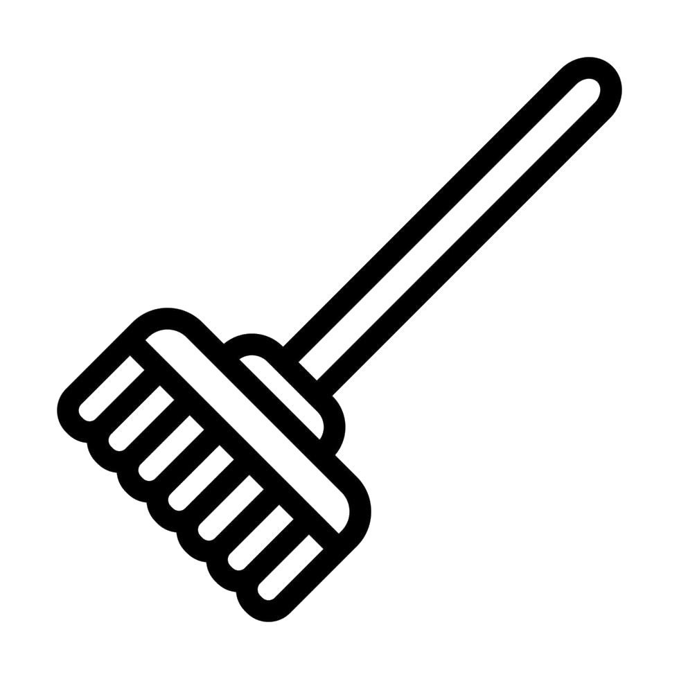 Broom cleanup icon